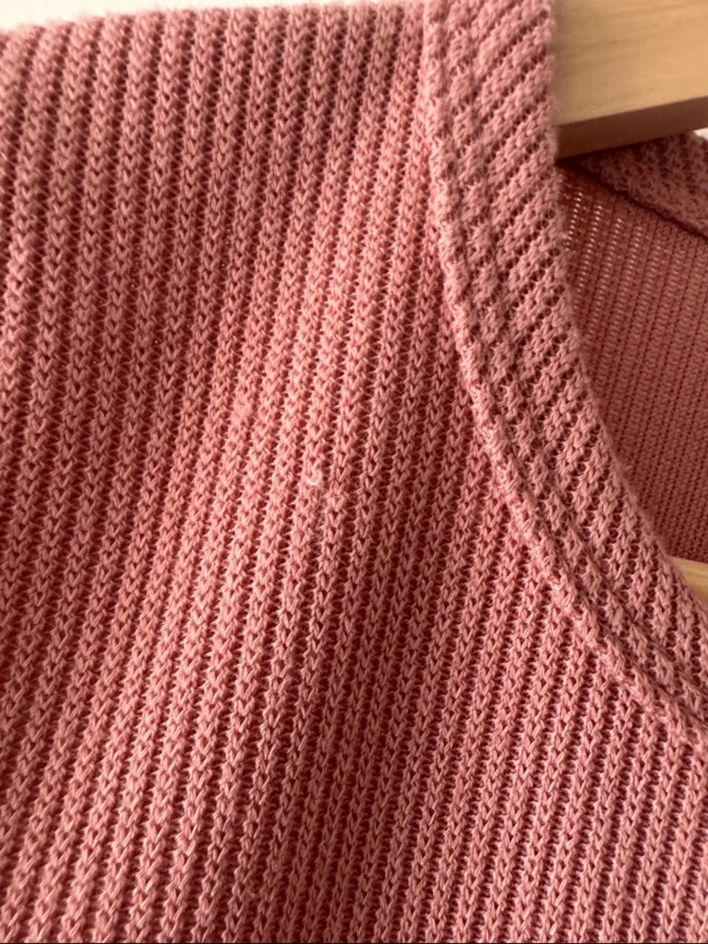 Olivia Rae Ribbed Short Sleeve Top in Dusty Rose - Picture 3 of 5